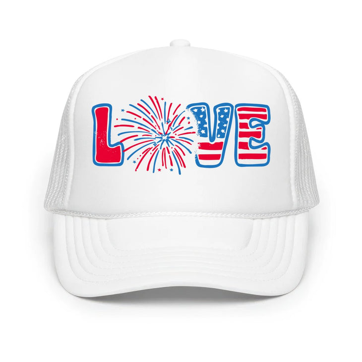 4th of July Love - Classic Foam Trucker Hat