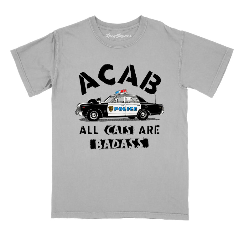 ACAB All Cats - Granite - Comfort Colors Tee