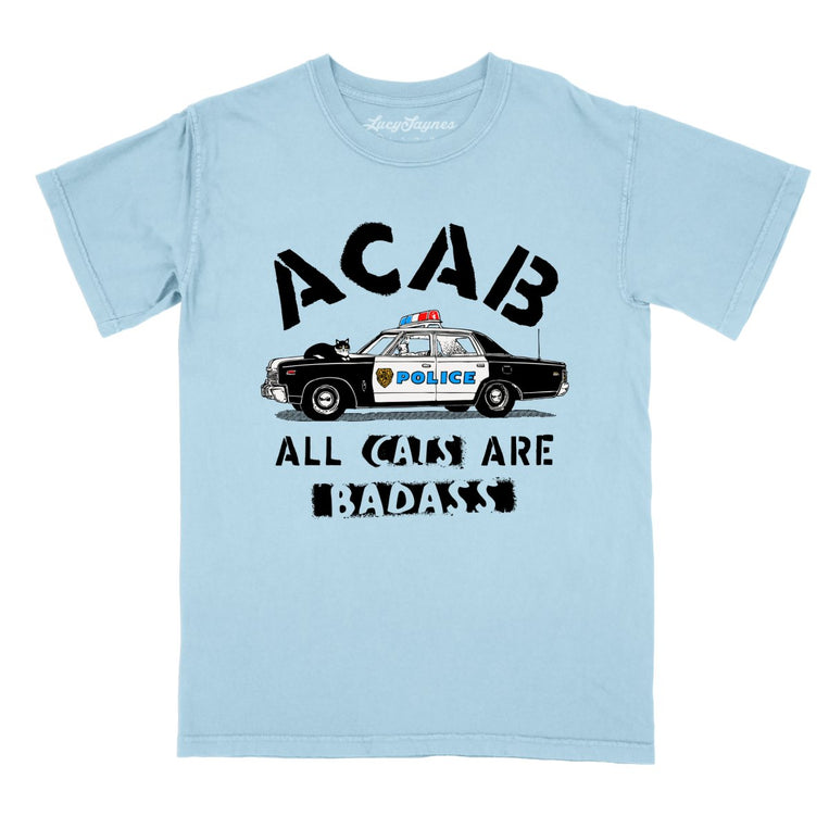 ACAB All Cats - Chambray - Comfort Colors Tee