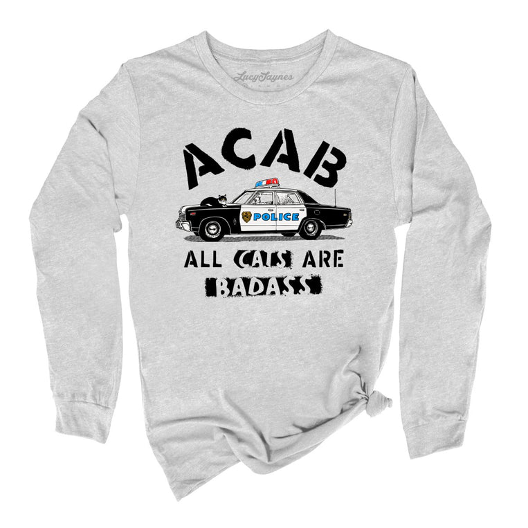 ACAB All Cats - Athletic Heather - Unisex Long Sleeve T-Shirt