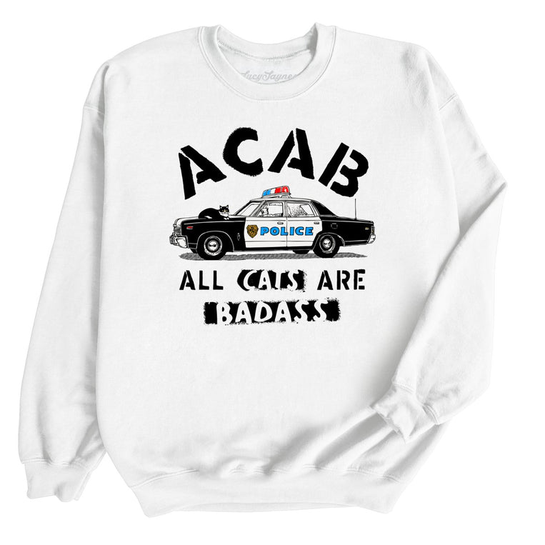 ACAB All Cats - White - Unisex Sweatshirt