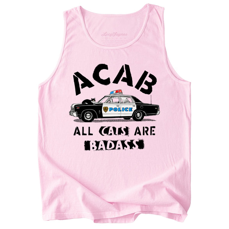 ACAB All Cats Comfort Colors Graphic Tank Top - Blossom