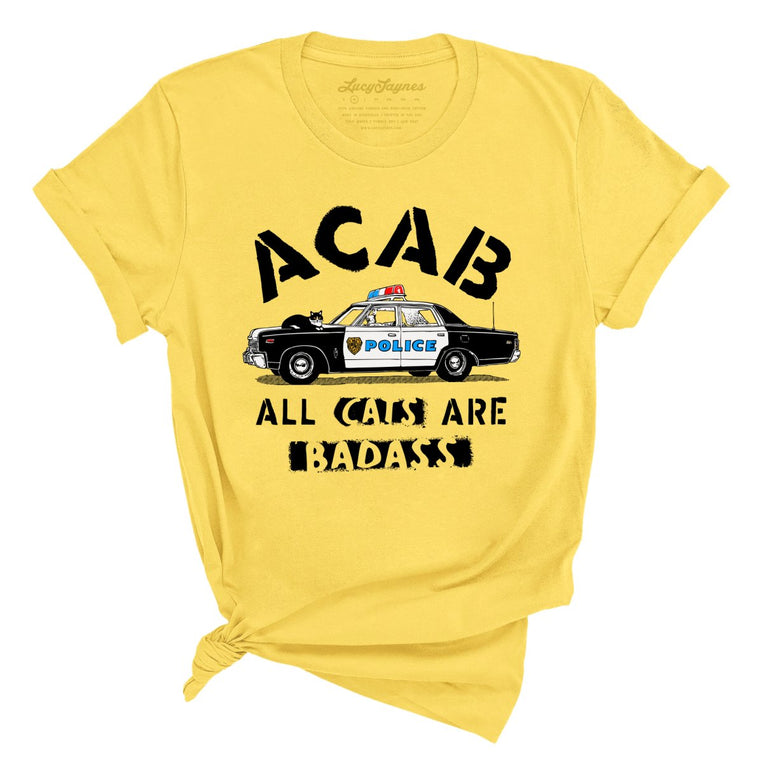 ACAB All Cats - Yellow - Unisex T-Shirt