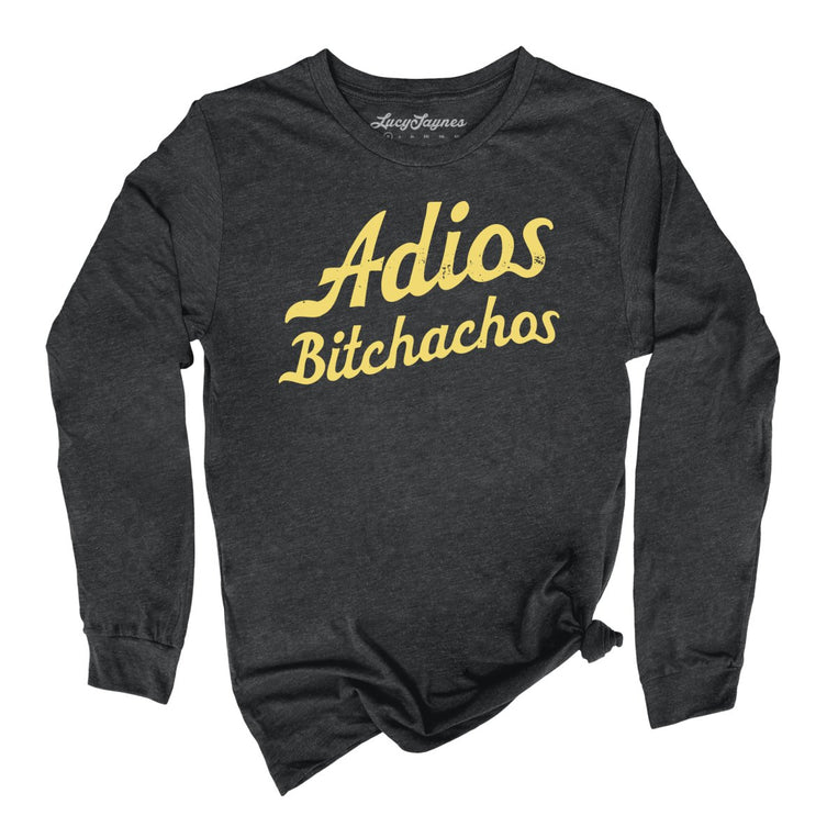 Adios Bitchachos - Dark Grey Heather - Full Front