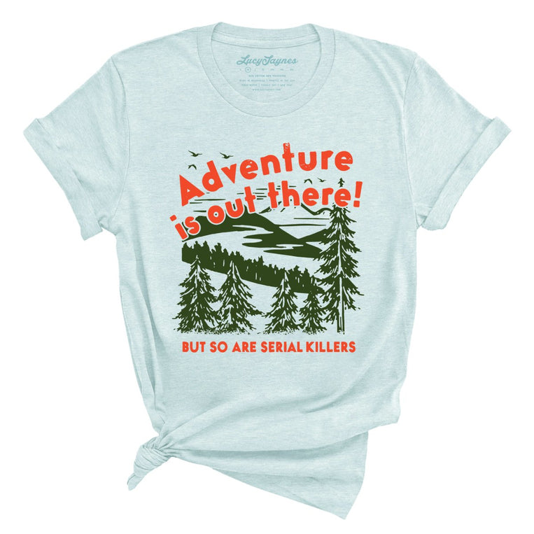 Adventure Is Out There - Heather Ice Blue - Full Front