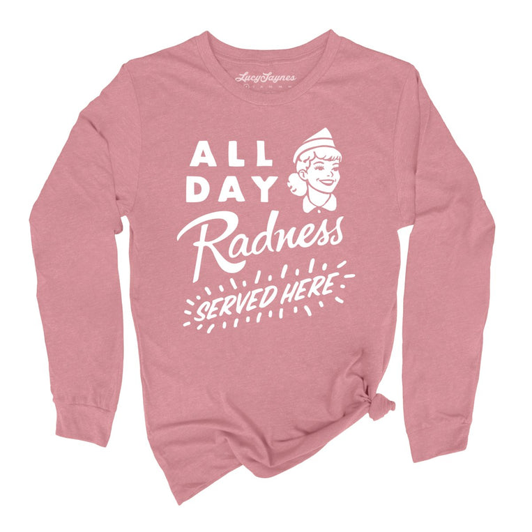 All Day Radness - Heather Mauve - Front