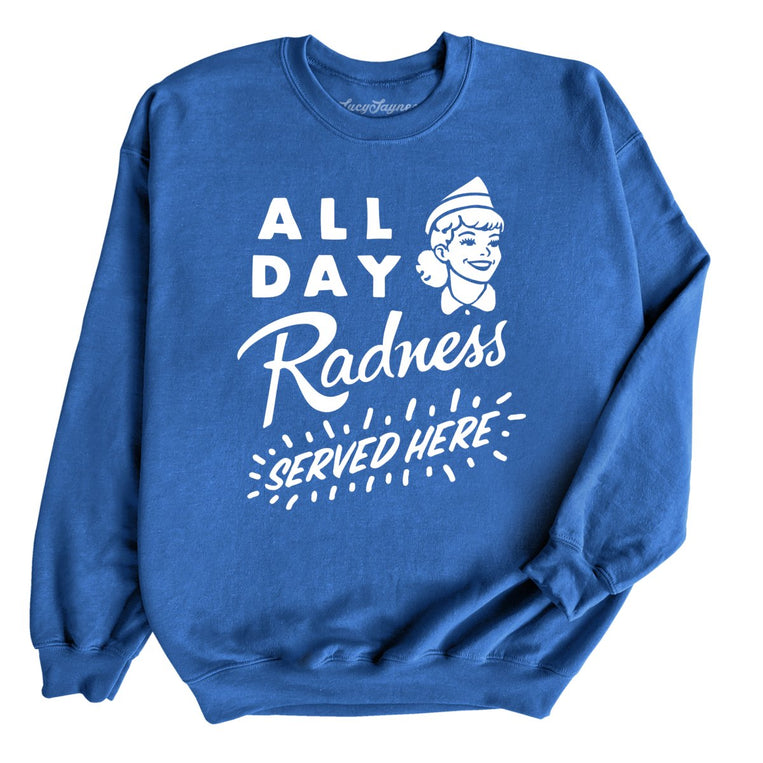 All Day Radness - Royal - Front