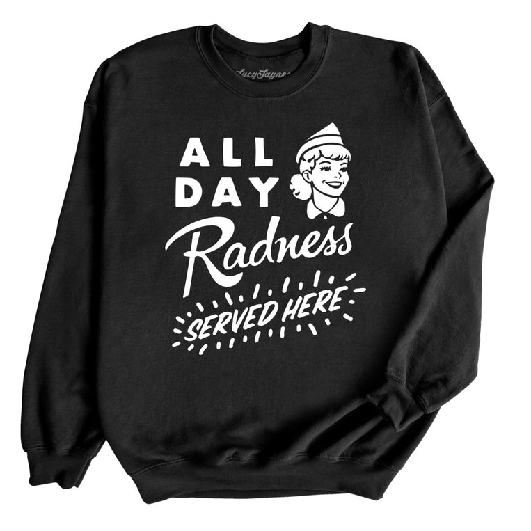 All Day Radness - Black - Front