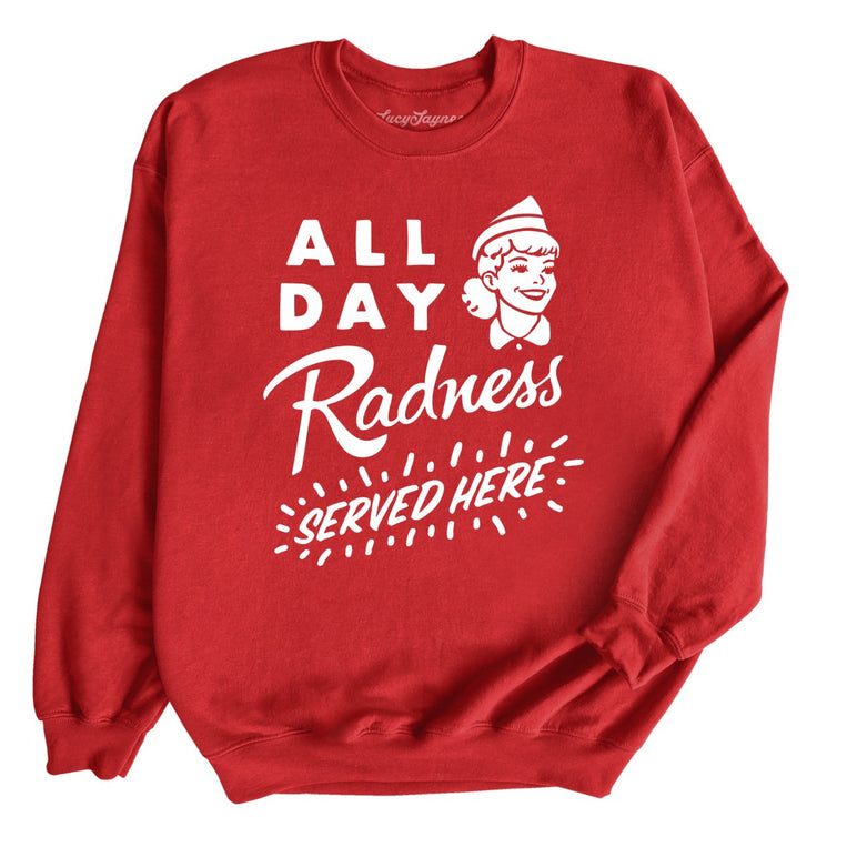 All Day Radness - Red - Front