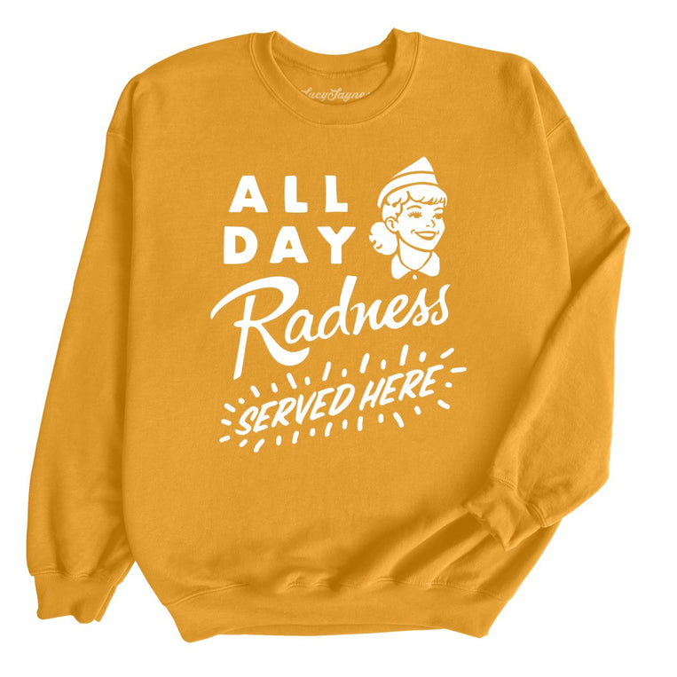 All Day Radness - Gold - Front