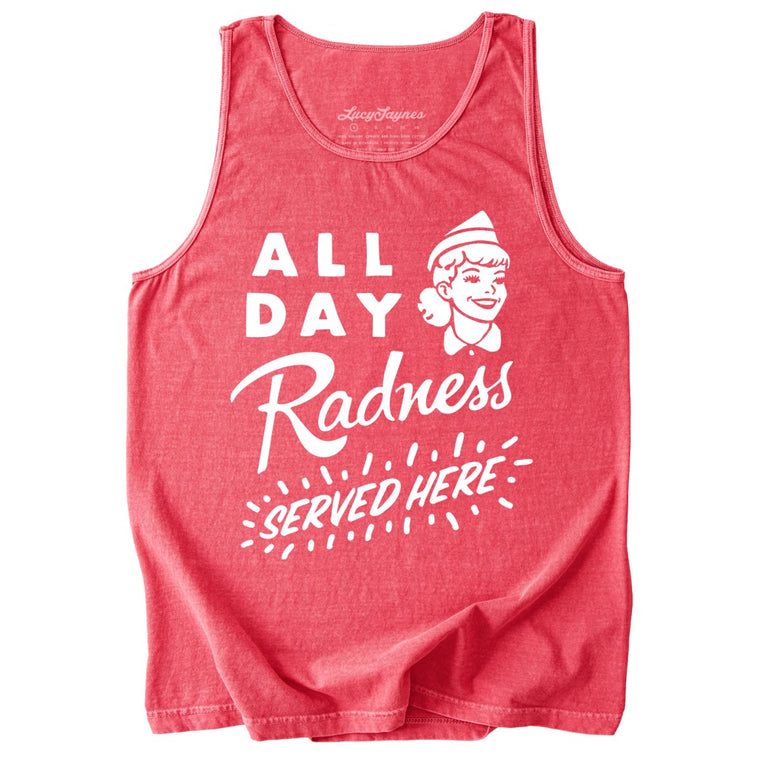 All Day Radness Comfort Colors Graphic Tank Top