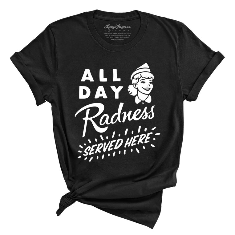 All Day Radness - Black - Front