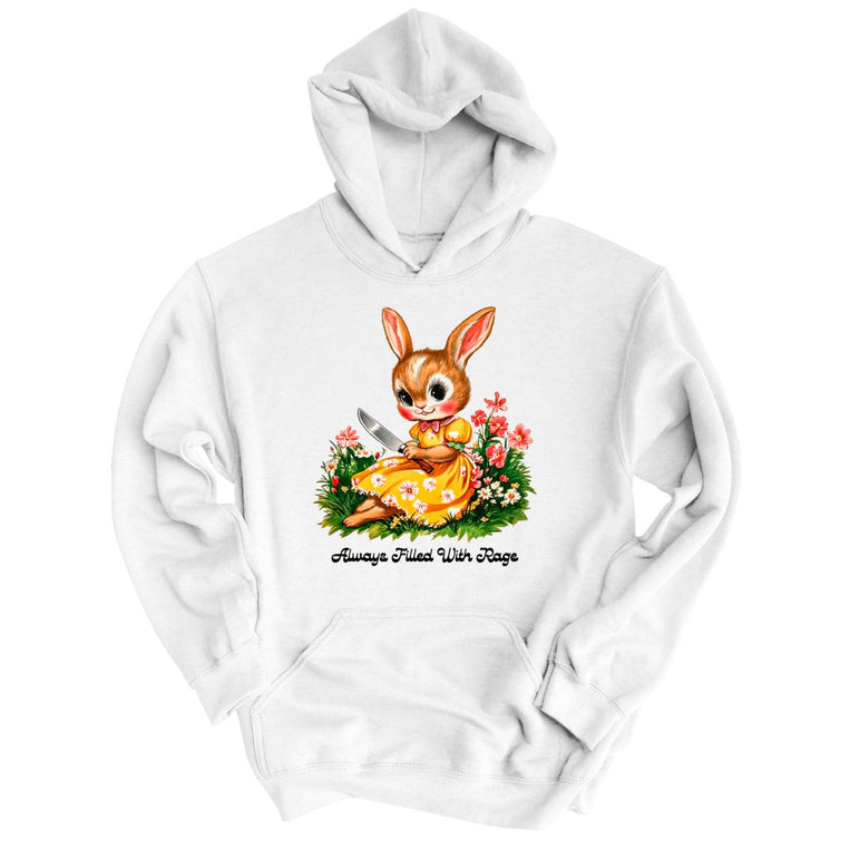 Always Filled With Rage - White - Unisex Hoodie