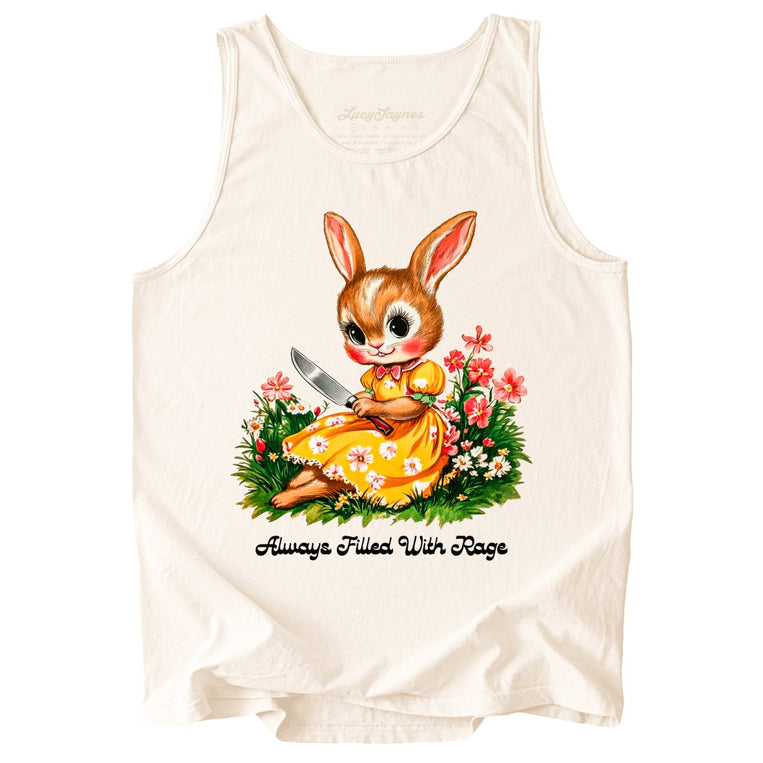 Always Filled With Rage Comfort Colors Graphic Tank Top - Ivory