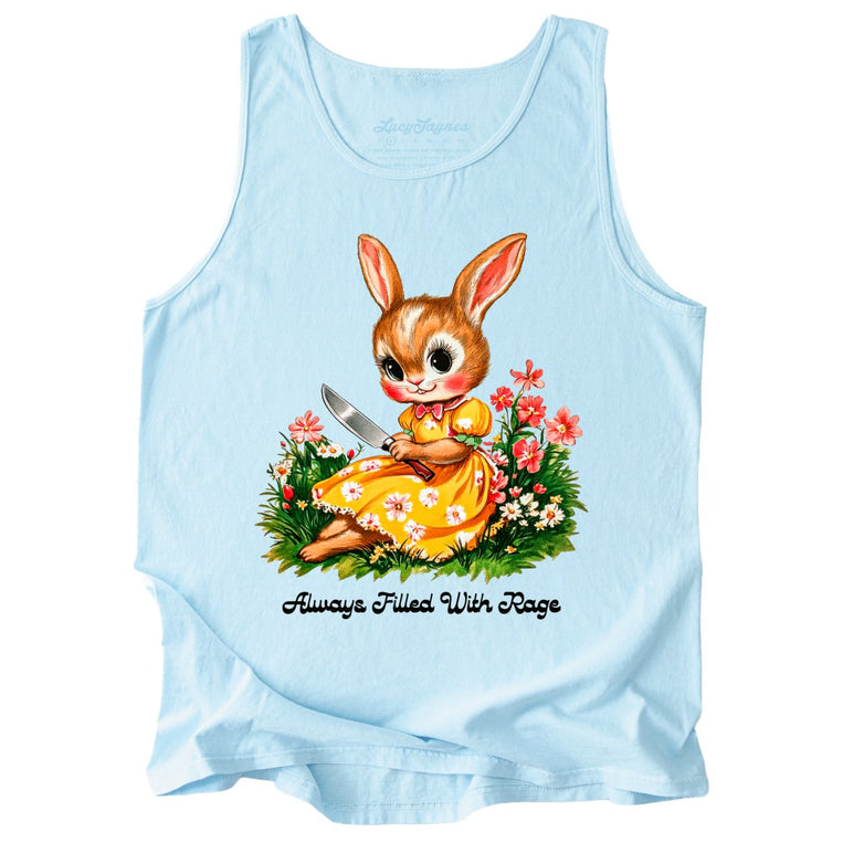 Always Filled With Rage Comfort Colors Graphic Tank Top - Chambray