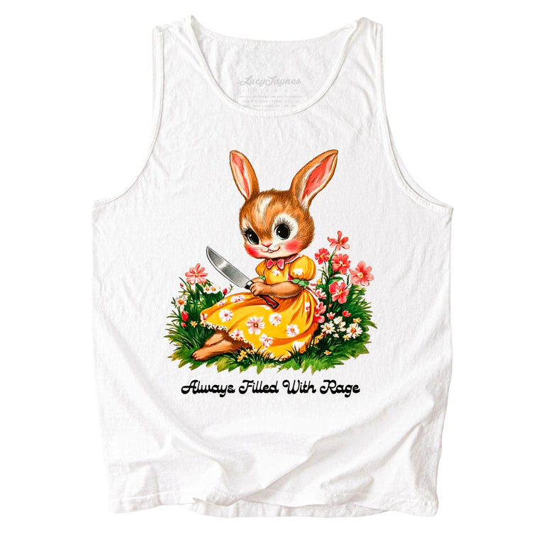 Always Filled With Rage Comfort Colors Graphic Tank Top - White