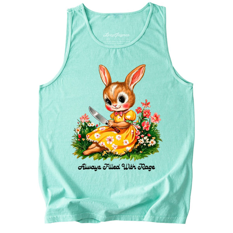 Always Filled With Rage Comfort Colors Graphic Tank Top - Island Reef