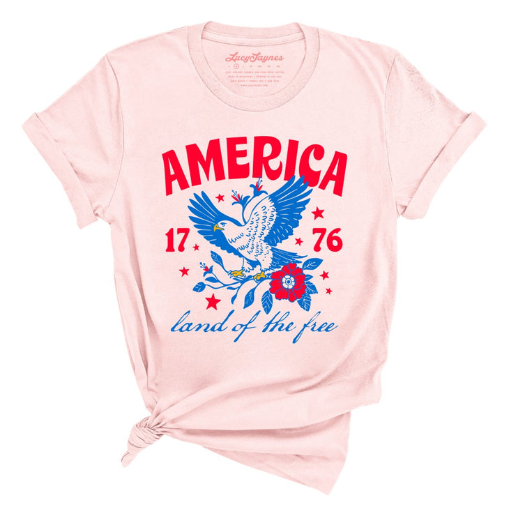 America Land Of The Free Tee
