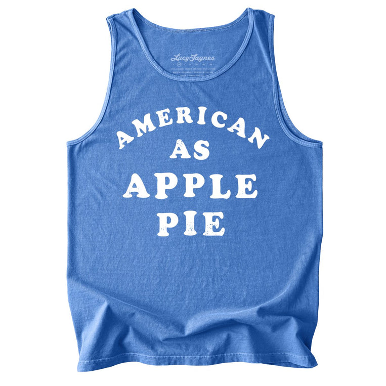 American As Apple Pie Comfort Colors Graphic Tank Top