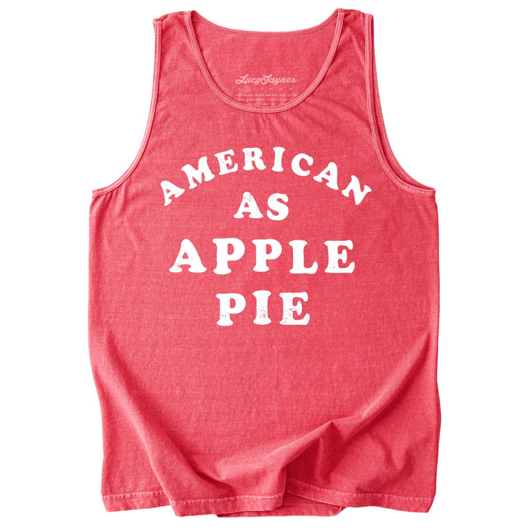 American As Apple Pie Comfort Colors Graphic Tank Top - Watermelon