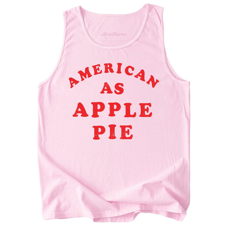 American As Apple Pie Comfort Colors Graphic Tank Top - Blossom