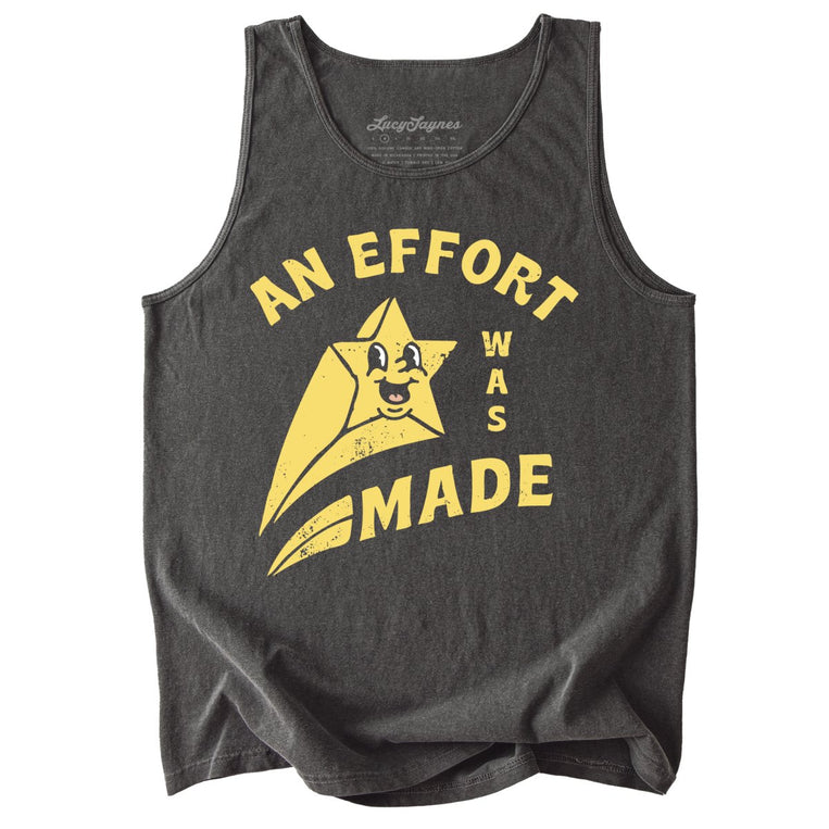 An Effort Was Made Comfort Colors Graphic Tank Top - Pepper