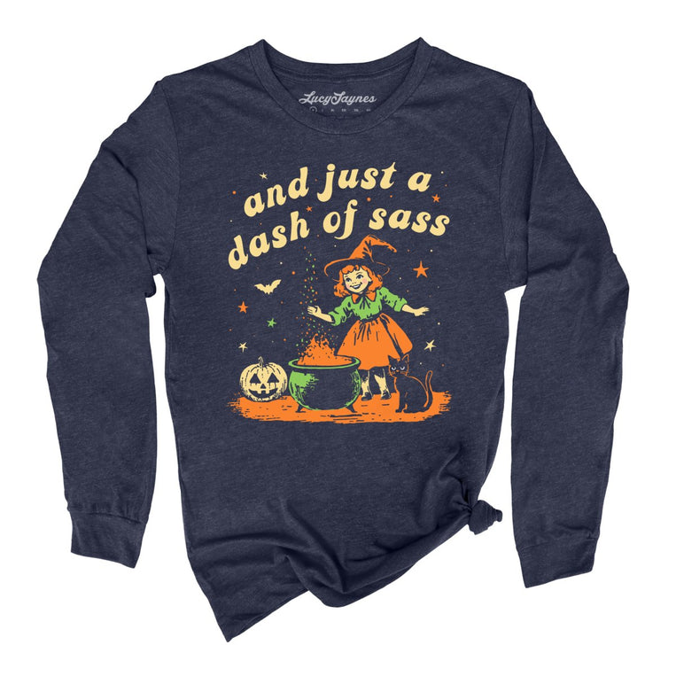 And Just A Dash Of Sass - Heather Navy - Full Front