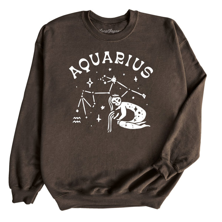 Aquarius - Dark Chocolate - Unisex Sweatshirt