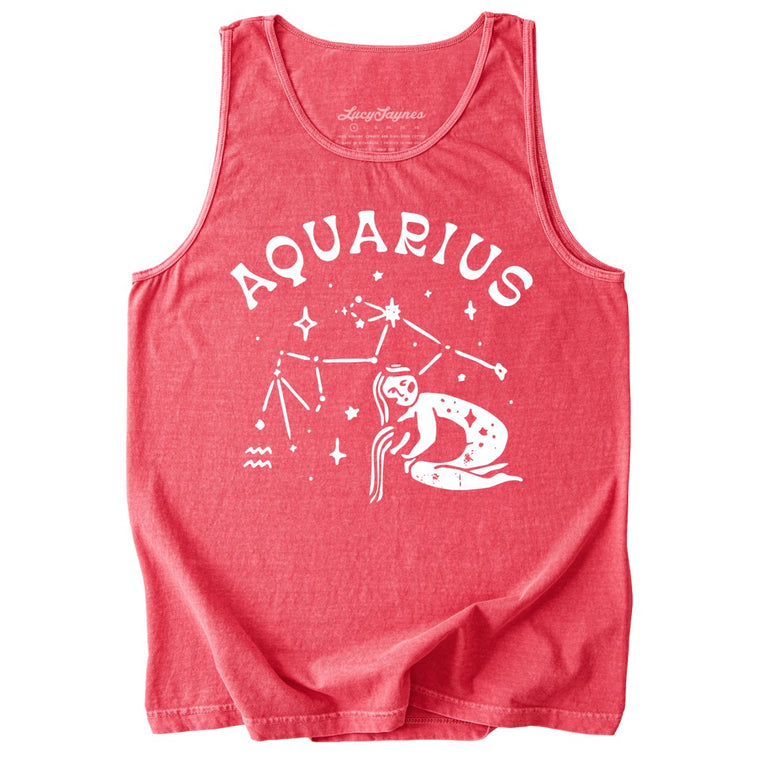Aquarius Comfort Colors Graphic Tank Top - Watermelon