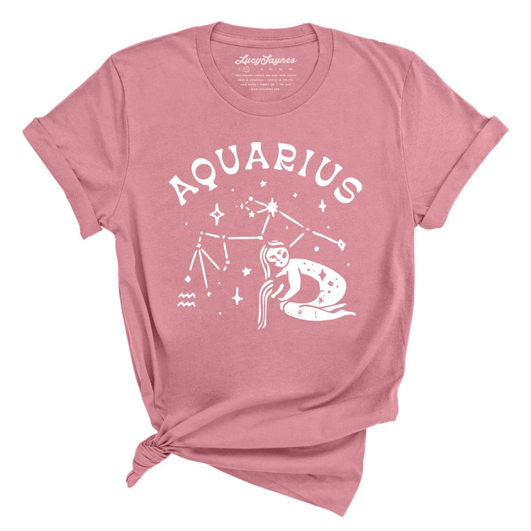 Aquarius - Mauve - Unisex T-Shirt
