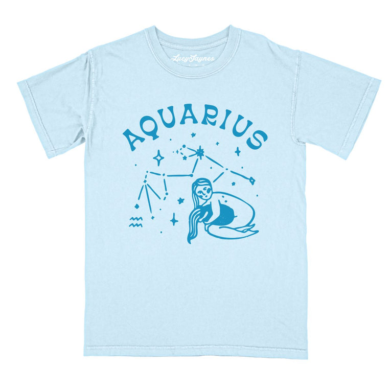 Aquarius - Chambray - Comfort Colors Tee