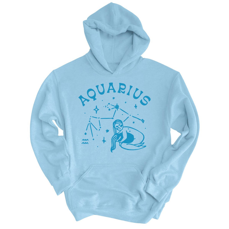 Aquarius - Light Blue - Unisex Hoodie