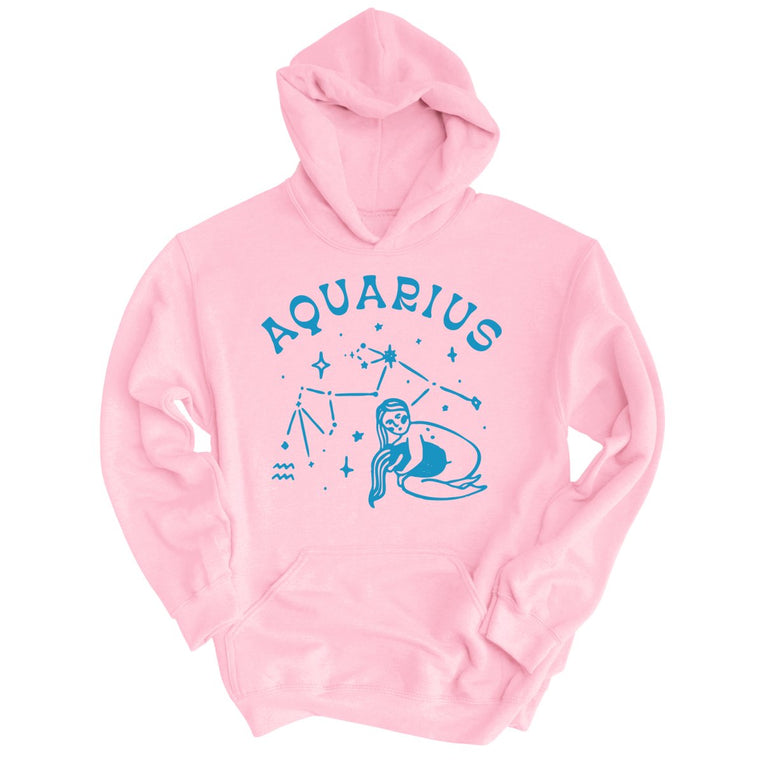 Aquarius - Light Pink - Unisex Hoodie
