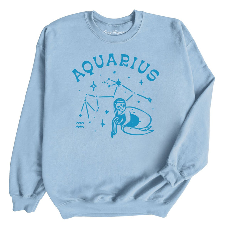 Aquarius - Light Blue - Unisex Sweatshirt