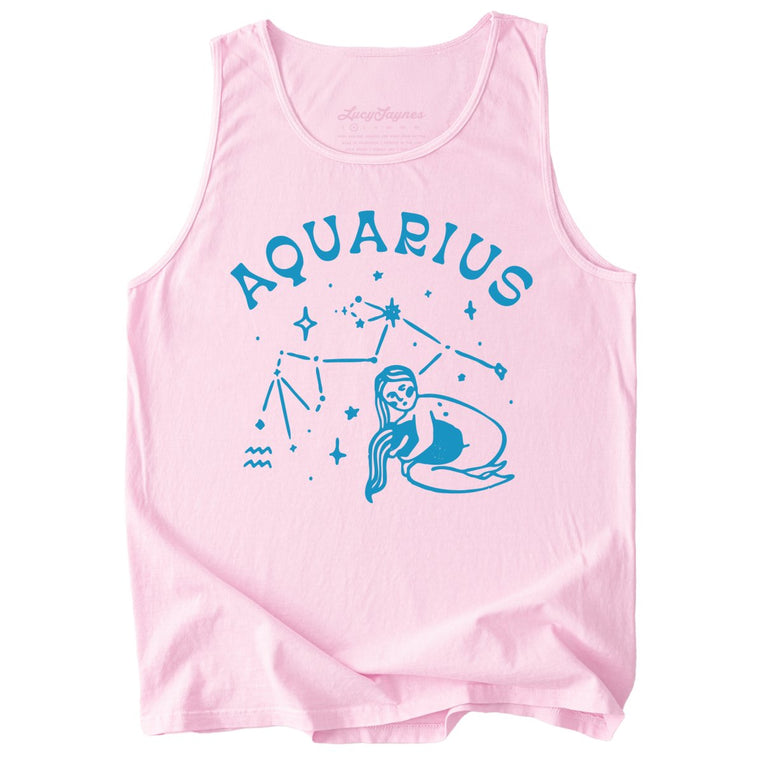 Aquarius Comfort Colors Graphic Tank Top - Blossom