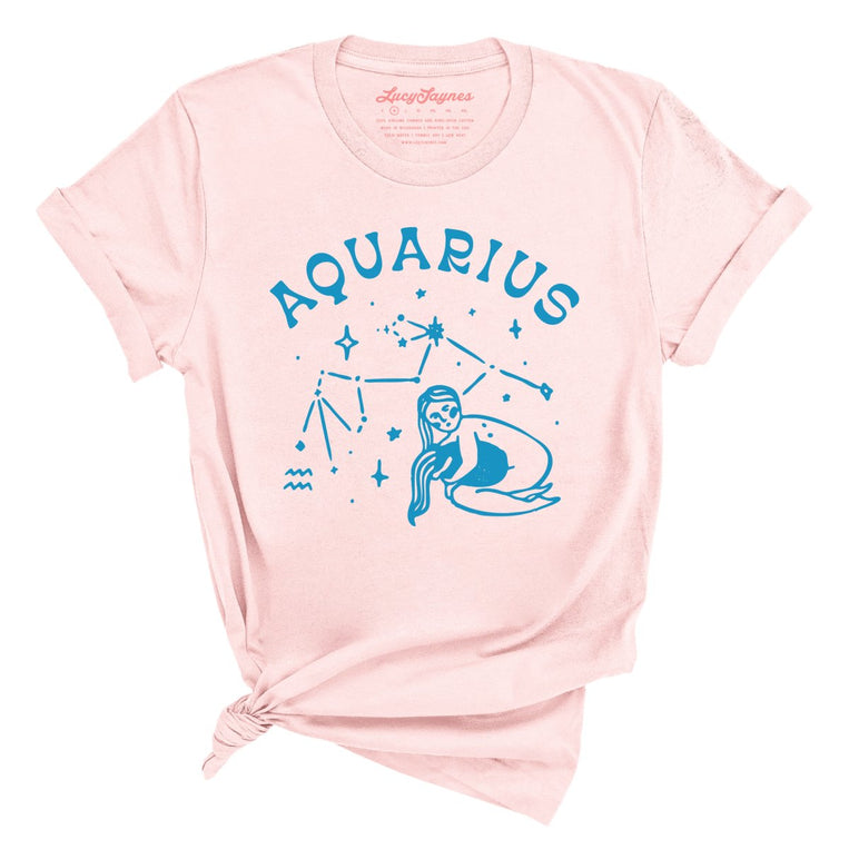 Aquarius - Soft Pink - Unisex T-Shirt