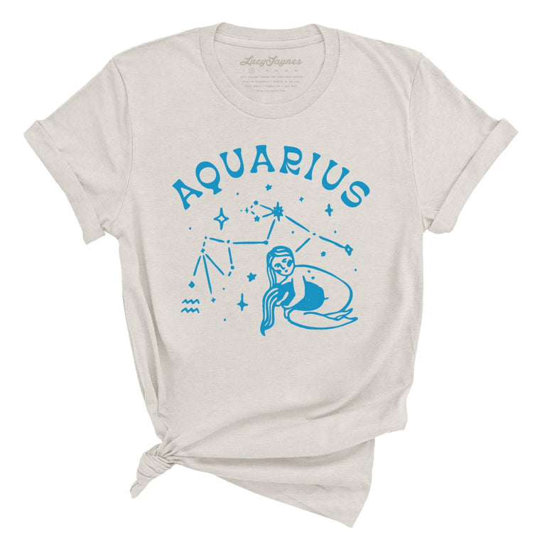 Aquarius - Heather Dust - Unisex T-Shirt