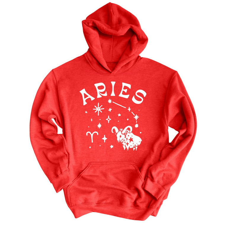 Aries Graphic Hoodie - Red