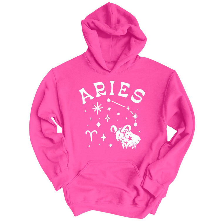 Aries Graphic Hoodie - Heliconia