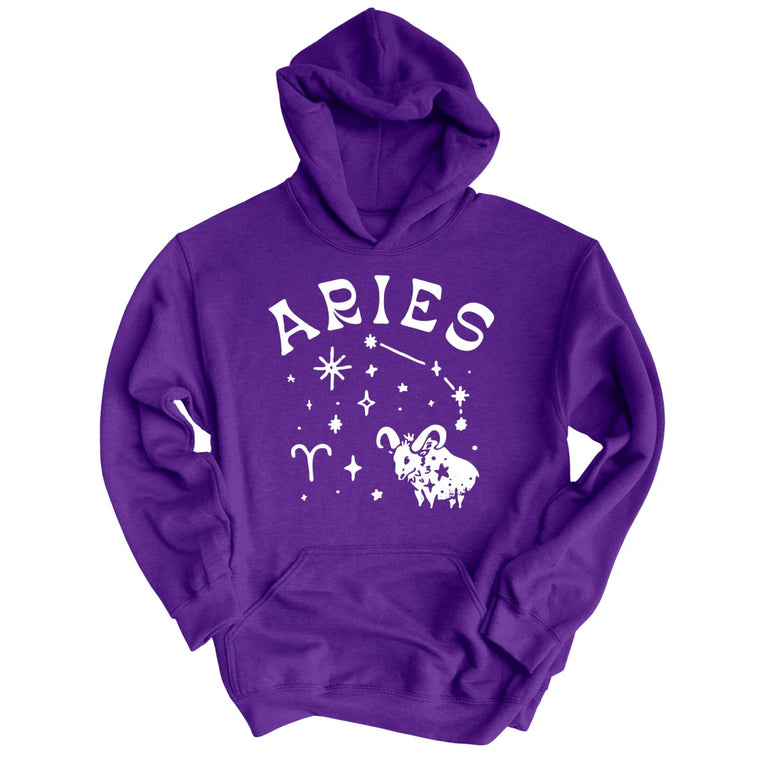 Aries Graphic Hoodie - Purple