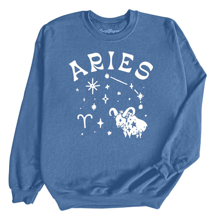 Aries - Indigo Blue - Unisex Sweatshirt
