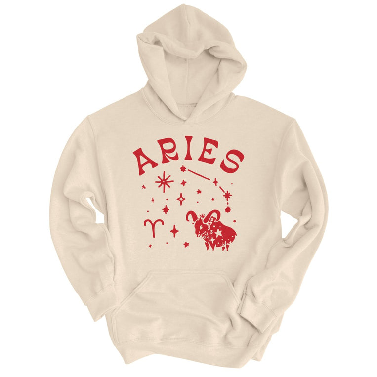 Aries Graphic Hoodie - Sand