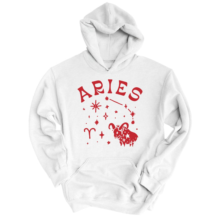 Aries Graphic Hoodie - White