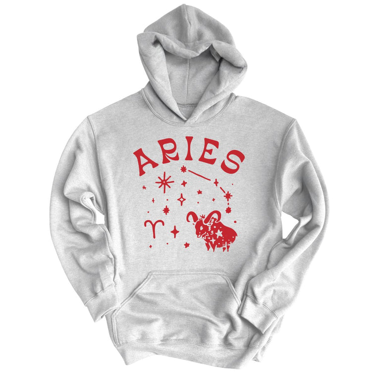 Aries Graphic Hoodie - Ash