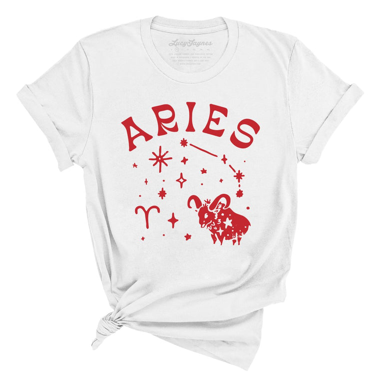 Aries Graphic Tee - White