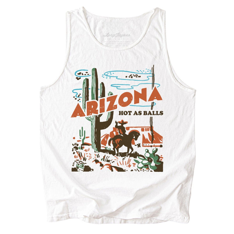 Arizona Hot As Balls Comfort Colors Graphic Tank Top