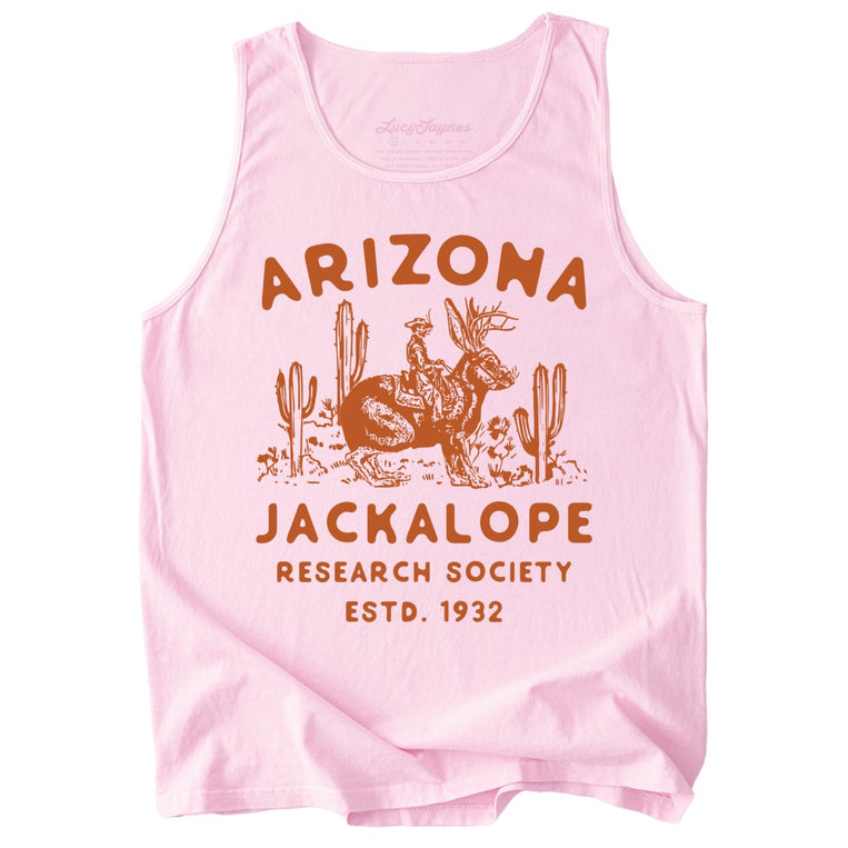 Arizona Jackalope Research Society Comfort Colors Graphic Tank Top - Blossom