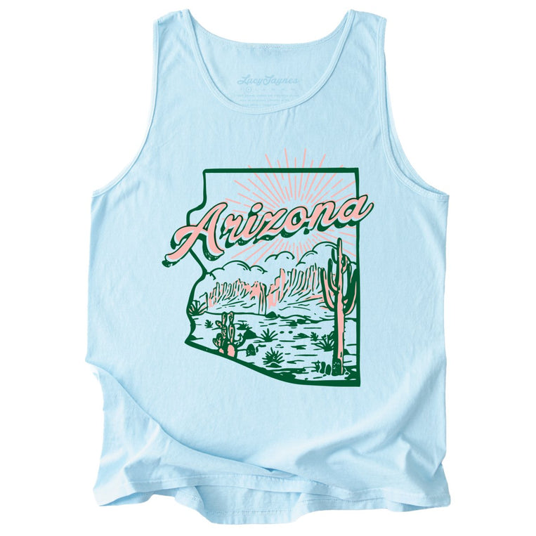 Arizona Comfort Colors Graphic Tank Top - Chambray