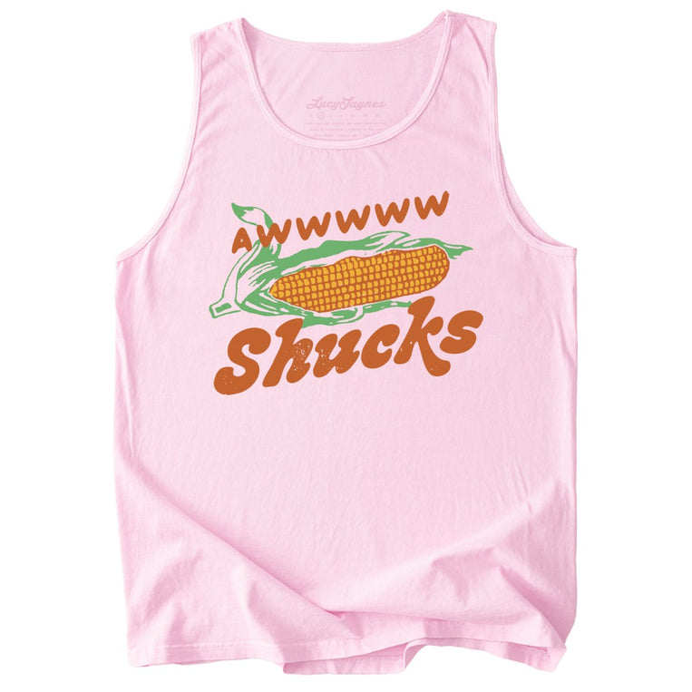 Awwwww Shucks Comfort Colors Graphic Tank Top - Blossom