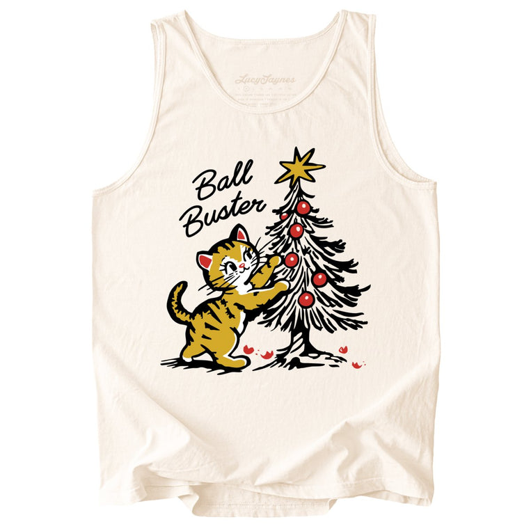 Ball Buster Comfort Colors Graphic Tank Top - Ivory